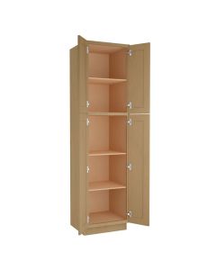 Craftsman Natural Shaker Utility Cabinet 24"W x 84"H Madison - RTA Cabinet Company