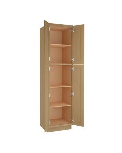 Craftsman Natural Shaker Utility Cabinet 24"W x 90"H Madison - RTA Cabinet Company