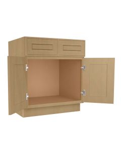 Craftsman Natural Shaker Vanity Sink Base Cabinet 30" Madison - RTA Cabinet Company