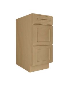 Craftsman Natural Shaker Vanity Drawer Base Cabinet 12" Madison - RTA Cabinet Company