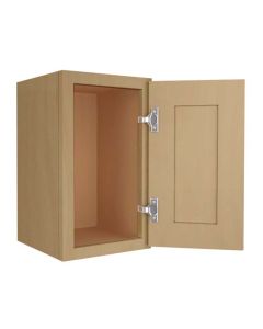 Craftsman Natural Shaker Wall Cabinet 9"W x 18"H Madison - RTA Cabinet Company