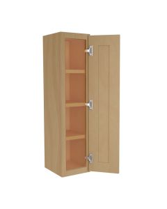 Craftsman Natural Shaker Wall Cabinet 9" x 42" Madison - RTA Cabinet Company