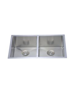 F003HK2 Stainless Steel Double Basin Kitchen Sink Madison - RTA Cabinet Company