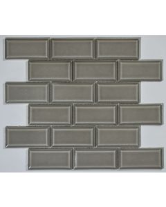 Grey Porcelain Mosaic Subway Tile Madison - RTA Cabinet Company