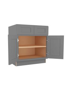 Grey Shaker Elite Base Cabinet 30" Madison - RTA Cabinet Company