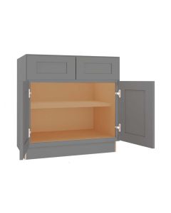 Grey Shaker Elite Base Cabinet 33" Madison - RTA Cabinet Company