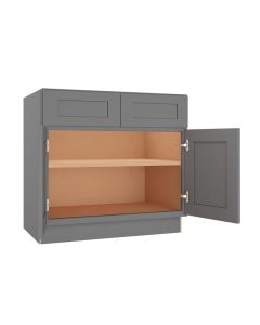 Grey Shaker Elite Base Cabinet 36" Madison - RTA Cabinet Company