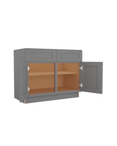 Grey Shaker Elite Base Cabinet 42" Madison - RTA Cabinet Company