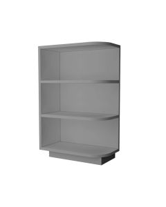 Grey Shaker Elite Base End Shelf Cabinet Left 12"W Madison - RTA Cabinet Company