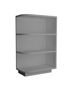 Grey Shaker Elite Base End Shelf Cabinet Right 12"W Madison - RTA Cabinet Company