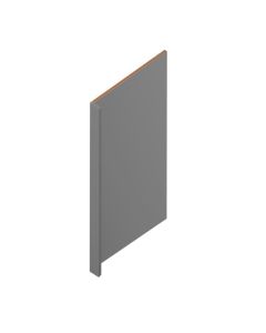 Grey Shaker Elite Dishwasher End Panel 3"W x 34-1/2"H Madison - RTA Cabinet Company