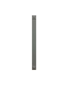 Grey Shaker Elite Fluted Wall Filler 3"W x 29"H Madison - RTA Cabinet Company