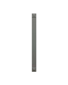 Grey Shaker Elite Fluted Wall Filler 3"W x 41"H Madison - RTA Cabinet Company