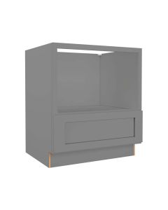 Grey Shaker Elite Microwave Base Cabinet 30"W Madison - RTA Cabinet Company