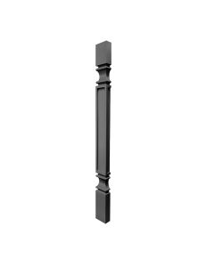 Grey Shaker Elite Fluted Split Post Leg 3"W x 42"H Madison - RTA Cabinet Company
