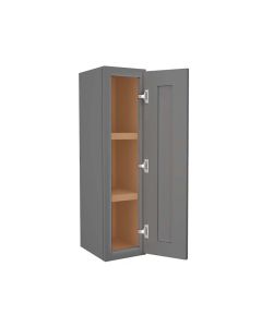 Grey Shaker Elite Wall Cabinet 9"W x 36"H Madison - RTA Cabinet Company