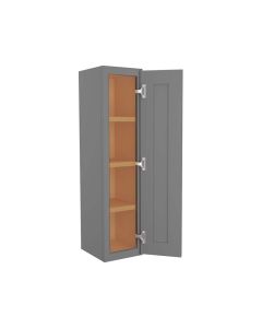 Grey Shaker Elite Wall Cabinet 9"W x 42"H Madison - RTA Cabinet Company