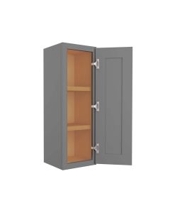 Grey Shaker Elite Wall Cabinet 12"W x 36"H Madison - RTA Cabinet Company