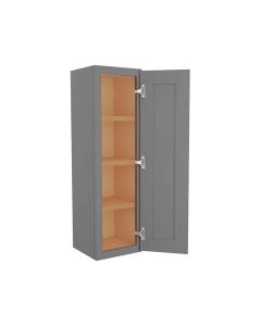 Grey Shaker Elite Wall Cabinet 12"W x 42"H Madison - RTA Cabinet Company