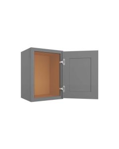 Grey Shaker Elite Wall Cabinet 15"W x 18"H Madison - RTA Cabinet Company