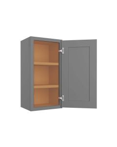 Grey Shaker Elite Wall Cabinet 15"W x 30"H Madison - RTA Cabinet Company