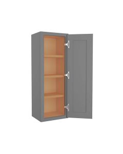 Grey Shaker Elite Wall Cabinet 15"W x 42"H Madison - RTA Cabinet Company