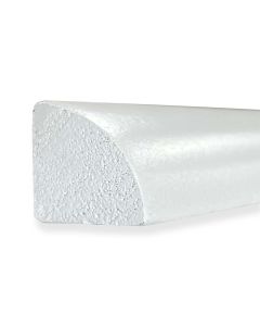 Key Largo White Quarter Round Molding 96"W Madison - RTA Cabinet Company