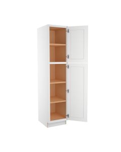 Key Largo White Utility Cabinet 18"W x 84"H Madison - RTA Cabinet Company