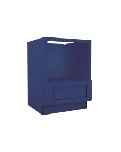 Navy Blue Shaker Microwave Base Cabinet 24"W Madison - RTA Cabinet Company