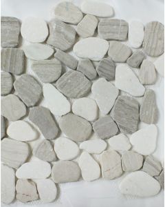 12" x 12" Moonlight Pebble Stone Mosaic Madison - RTA Cabinet Company