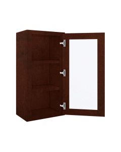 Wall Glass Door Cabinet with Finished Interior 18" x 36" Madison - RTA Cabinet Company
