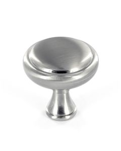 Brushed Nickel Traditional Metal Knob 1-9/32 in Madison - RTA Cabinet Company