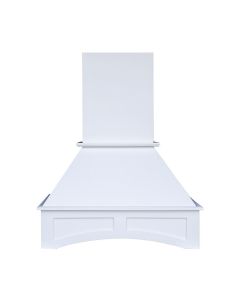 White Angled Hood 30" with Fan and Liner Madison - RTA Cabinet Company