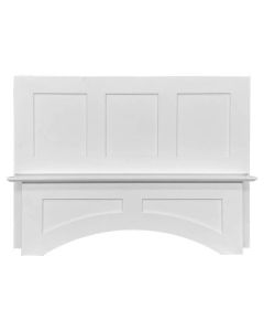 Shaker White Elite Square Hood 42" with Fan and Liner Madison - RTA Cabinet Company