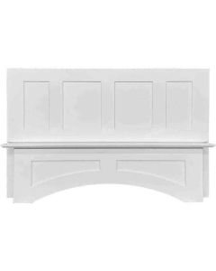 Shaker White Elite Square Hood 48" Madison - RTA Cabinet Company