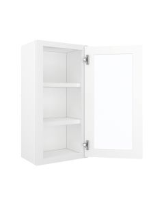 Wall Glass Door Cabinet with Finished Interior 18" x 30" Madison - RTA Cabinet Company