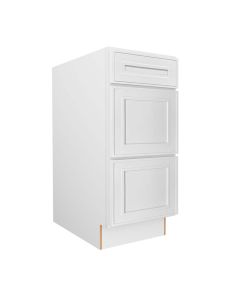 Craftsman White Shaker Vanity Drawer Base Cabinet 12" Madison - RTA Cabinet Company