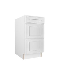 Craftsman White Shaker Vanity Drawer Base Cabinet 18" Madison - RTA Cabinet Company