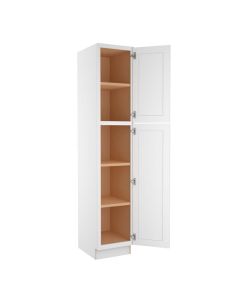 Colorado Shaker White Utility Cabinet 18"W x 93"H Madison - RTA Cabinet Company