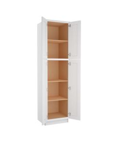 Colorado Shaker White Utility Cabinet 24"W x 93"H Madison - RTA Cabinet Company