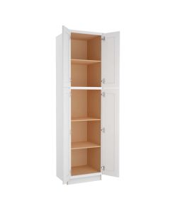 Colorado Shaker White Utility Cabinet 30"W x 93"H Madison - RTA Cabinet Company