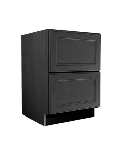 York Driftwood Grey Two Drawer Base Cabinet 24" Madison - RTA Cabinet Company