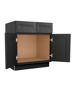 York Driftwood Grey Vanity Sink Base Cabinet 36"W Madison - RTA Cabinet Company