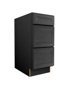 York Driftwood Grey Vanity Three Drawer Base Cabinet 12"W Madison - RTA Cabinet Company