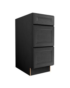 York Driftwood Grey Vanity Three Drawer Base Cabinet 15"W Madison - RTA Cabinet Company