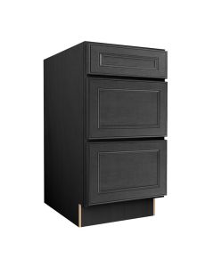 York Driftwood Grey Vanity Three Drawer Base Cabinet 18"W Madison - RTA Cabinet Company