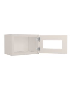 Wall Beveled Glass Door with Finished Interior 18" x 12" Madison - RTA Cabinet Company