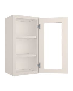 York Linen Wall Open Frame Glass Door Cabinet 15"W x 30"H Madison - RTA Cabinet Company