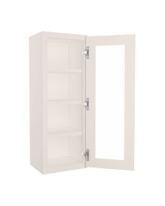 York Linen Wall Open Frame Glass Door Cabinet 15"W x 42"H Madison - RTA Cabinet Company