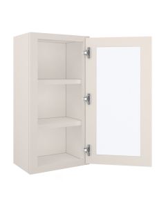 York Linen Wall Open Frame Glass Door Cabinet 18"W x 36"H Madison - RTA Cabinet Company